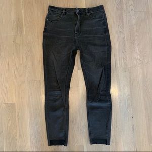AllSaints Stilt Jean in grey with altered hem